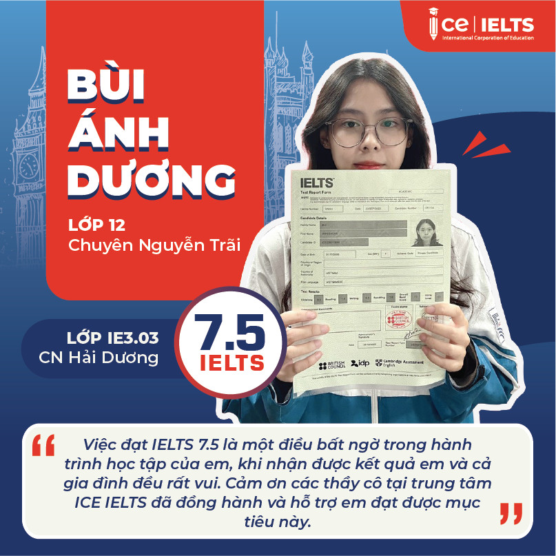 Bùi Ánh Dương - 7.5 IELTS